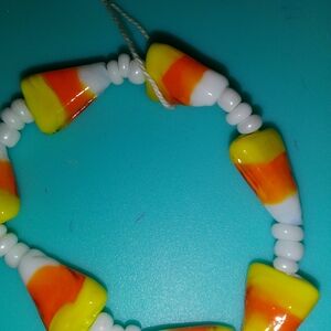 Colorful Candy Corn Beaded Bracelet